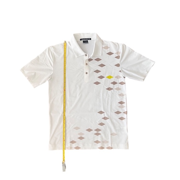 Nike Tiger Woods Golf Polo Short Sleeve Shirt White Platinum Dry Fit Mens Size M - Picture 5 of 8